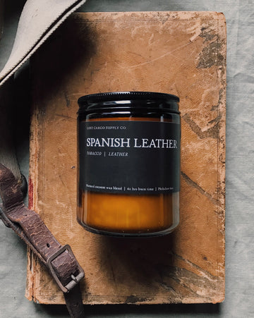 SPANISH LEATHER CANDLE